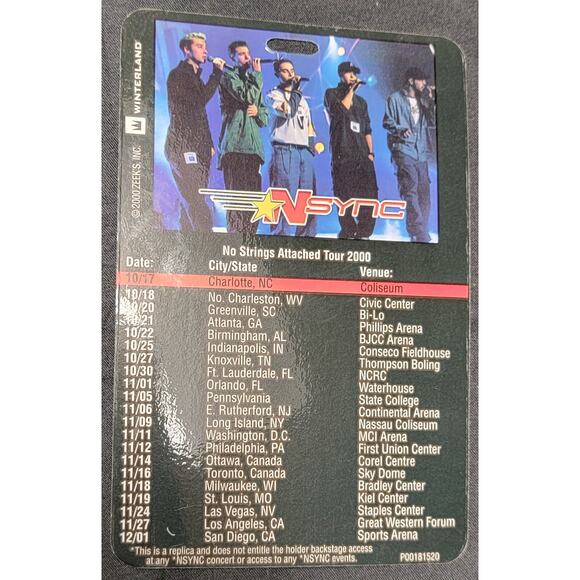 NSYNC Memorabilia Lot Collectibles Boy Band Teen Photos Concert Pass CD Calendar - Picture 10 of 16